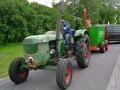 Deutz D 5505 met SCHRAJOB kipper